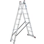 Scara multifunctionala Krause din aluminiu Corda 2x8 trepte