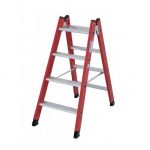 Scara dubla electroizolanta KRAUSE 2x4 trepte, max 1000 V