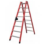 Scara dubla electroizolanta KRAUSE 2×8 trepte, max 1000 V