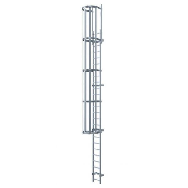 Scara aluminiu pentru acces, evacuare, incendiu KRAUSE, 14m