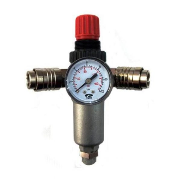 Reductor presiune cu filtru 1/2", manometru, 2 cuple rapide