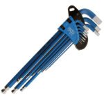 Set 9 chei imbus tip L extra lungi magnetice BGS