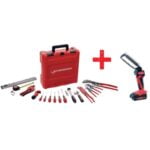 Set scule instalator 18 piese Rothenberger+Lampa cu acumulator FL 180