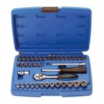 Chei tubulare BGS "Gear Lock" 1/4"-39 piese