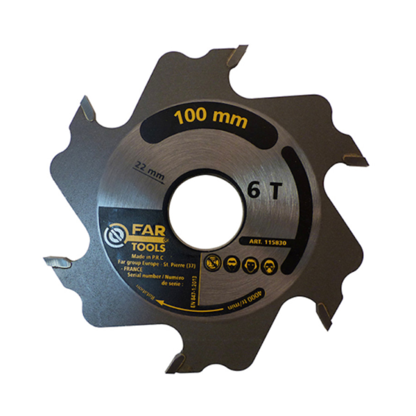Disc cu 6 dinti placati FarTools 100x22x4 mm