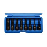 Set 8 varfuri impact imbus 1/2" BGS 5-19 mm