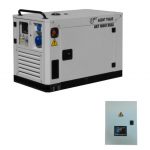 Generator curent AGT 10001 DSEA + AUTOM. ATS 22S este dotat cu un motor de 16 CP se potriveste la alimentarea caselor, fermelor, micro-fermelor sau a spatiilor mici.