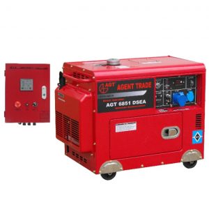 Generator curent monofazat Agent Trade AGT 6851 DSEA, diesel, pornire electrica, 5 kW
