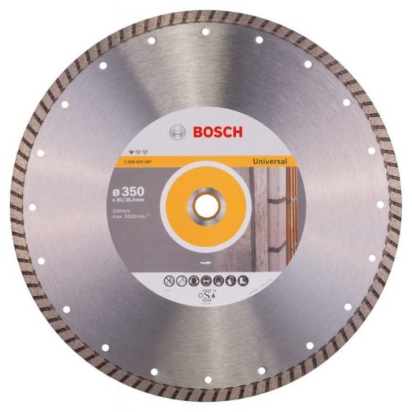 Disc diamantat universal BOSCH 350-20/25.4 PROFESSIONAL TURBO