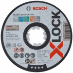 Disc de taiere BOSCH X-LOCK Multi Material 115x1x22,23 pentru taieturi drepte, set 25 buc