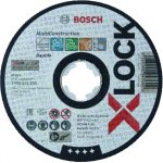 Disc de taiere BOSCH X-LOCK Multi Material 125x1,6x22,23 pentru taieturi drepte, set 25 buc