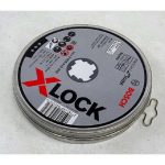 Disc de taiere BOSCH X-LOCK Standard for Inox 10x125x1x22,23mm pentru tăieturi drepte