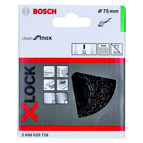 Perie-oala BOSCH X-LOCK 75 mm - imagine 2