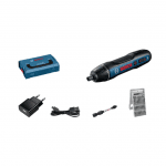Surubelnita cu acumulator incorporat BOSCH GO 3.6V, 5Nm + Set 25 biti + L-BOXX MINI