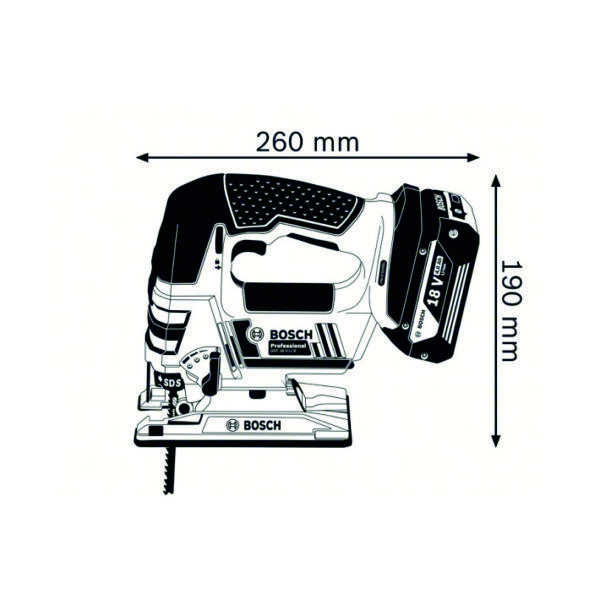 Ferastrau vertical BOSCH GST 18V-LI S - imagine 3