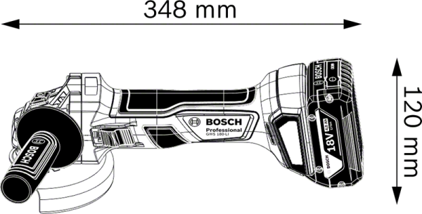 Polizor unghiular BOSCH GWS 180-LI (115 mm)