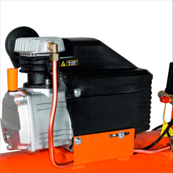 Compresor electric BISONTE SF020-100, cu ulei si transmitere directa - imagine 5