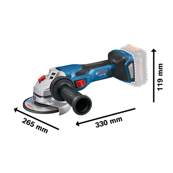 Polizor unghiular GWS 18V-15 C 125 Brushless (L-BOXX)