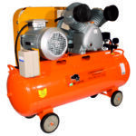 Compresor electric BISONTE SV054-105, cu ulei si transmisie prin curea