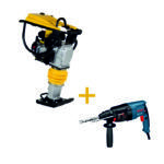 Mai compactor Stager SG80LC + ciocan rotopercutor BOSCH GBH 2-26 DRE