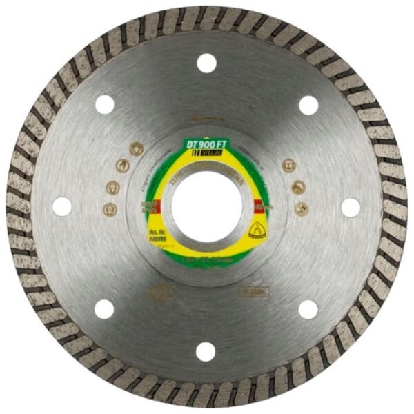 Disc diamantat DT900FT Special KLINGSPOR, pentru polizoare unghiulare, continuu, 125x1.4x22.23, GRT, 7