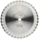 Disc diamantat de debitat, mare, DT600U Supra KLINGSPOR, segmentat, 450x3.6x25.4 mm, 48K, 10 mm