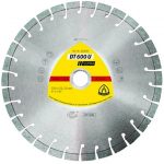Disc diamantat DT600U Supra KLINGSPOR, pentru polizoare unghiulare, segmentat, 230x2.6x22.23 mm, 30K, 9 mm