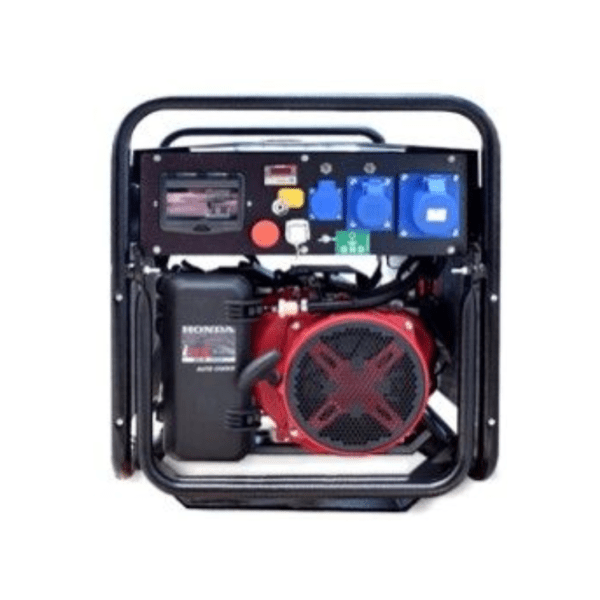 Generator curent profesional semi-silentios monofazic GENMAC COMBIPRO RG7300HEC-M, putere 6,4 / 5,8 kW, motor Honda, benzina. - imagine 2
