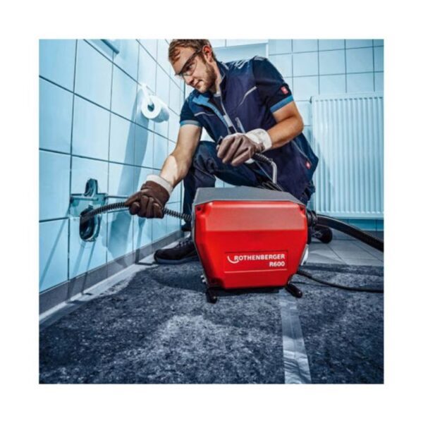 Masina electrica desfundat canalizare Rothenberger R600 cu accesorii 16+22 mm - imagine 4