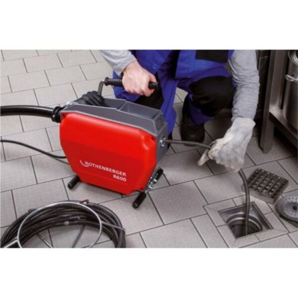 Masina electrica desfundat canalizare Rothenberger R600 cu accesorii 16+22 mm - imagine 5