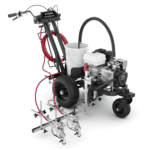 Pompa airless hidraulica, de inalta presiune, pentru trasarea marcajelor TITAN PowrLiner 4500, duza max. 0.036″, motor Honda 5.5 cp