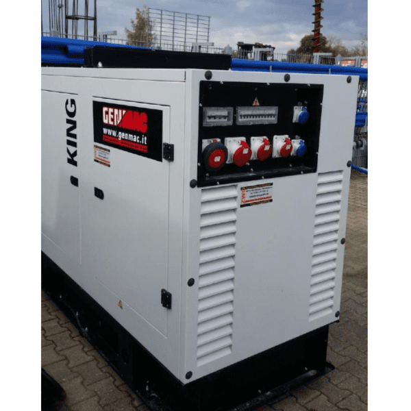 Generator curent insonorizat stationar - industrial Genmac, Gama King, model G80IS, diesel - imagine 4