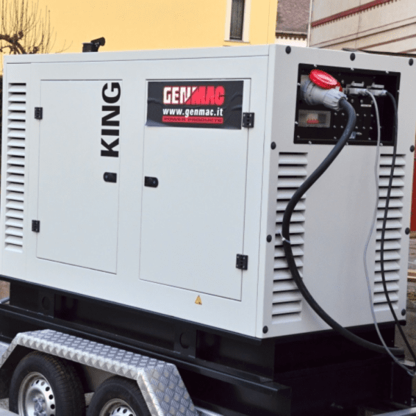 Generator curent insonorizat stationar - industrial Genmac, Gama King, model G80IS, diesel - imagine 6