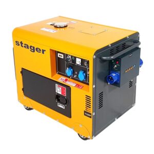 Generator curent insonorizat diesel monofazat 4.2kW, Stager DG 5500S+ATS