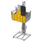 Bob Lift Electroelsa EHPM 1200, sarcina 1.500 kg, dimensiuni cabina 2.28 x 1.34 m, inaltime maxima 160 m