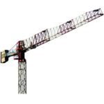 Macara turn DALBE tip Sky 400, sarcina maxima 5.200 kg, sarcina maxima la varf 1.300 kg lungime brat 42 m, inaltime 45 m