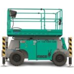 Nacela foarfeca IMER IT 13180 D-DE pentru interior/exterior, H lucru 13.9 m, sarcina 350 kg, 5 kW, 2 motoare electric si diesel