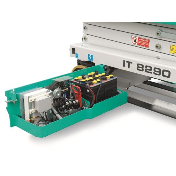 Nacela foarfeca pentru interior IMER IT 8290, H lucru 10.15 m, sarcina 300 kg, 3 kW, 230V - imagine 4