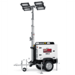 Turn de lumina Sibilla TM8K-M5 Genmac 4 x 320 W LED, 166200 lumeni dotat cu trailer tractare lenta, neomologabil rutier