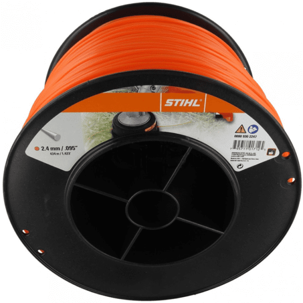 Fir nylon rotund motocoasa STIHL 2.4mm x 420m Portocaliu - imagine 2