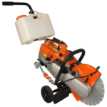 Masina de taiat beton si asfalt portabila Bisonte MD350 cu carucior si rezervor