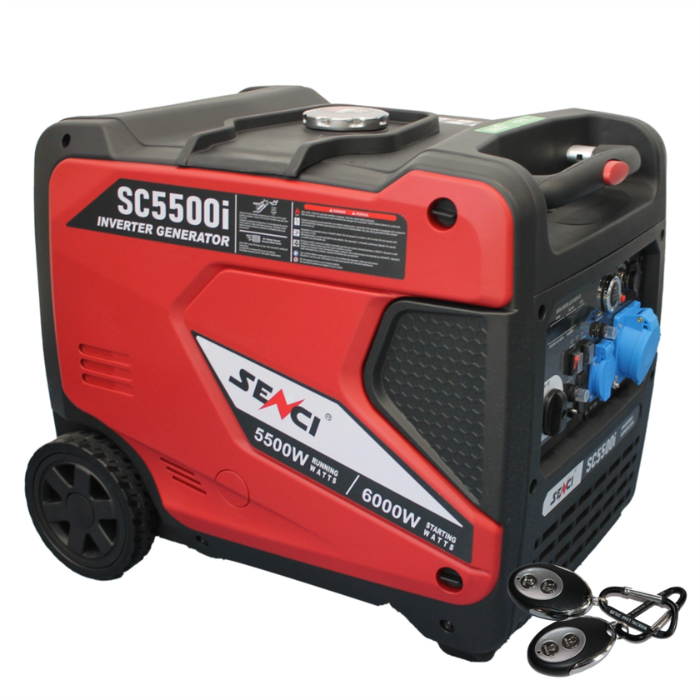 Generator curent invertor SENCI SC5500iE putere maxima 6.0 kW 230V pornire electrica insonorizat