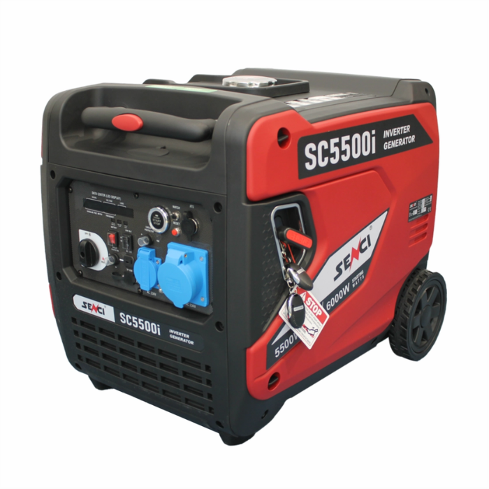 Generator curent invertor SENCI SC5500iE putere maxima 6.0 kW 230V pornire electrica insonorizat