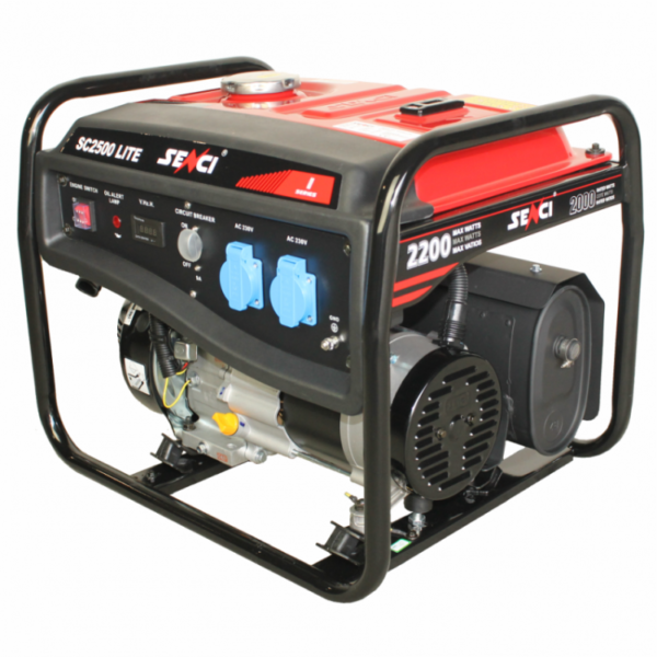 Generator curent monofazat SENCI SC-2500 LITE, Putere max. 2.2 kw, 230V, AVR, motor benzina