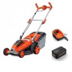 Masina de tuns iarba Redback E137C+EP60+EC50 pachet cu acumulator 40V6Ah si incarcator 40V5A, 370mm