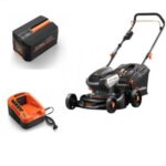 Masina de tuns iarba Redback E142C+EP40+EC20 420mm, cu acumulator 40V4Ah si incarcator 40V2A