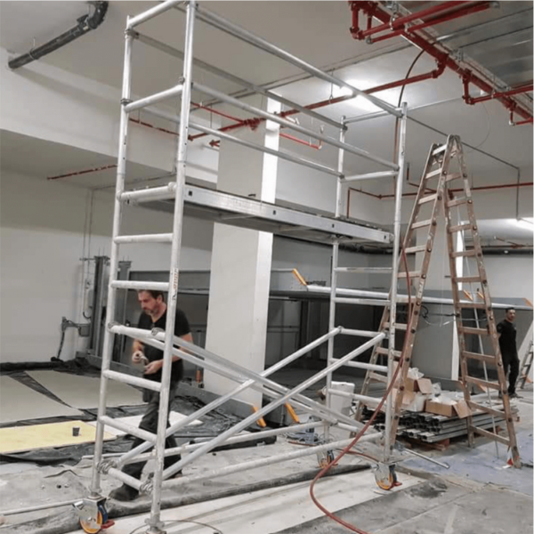 Schela mobila profesionala din aluminiu ProTUBE S8 H lucru 8,3 m Bisonte - imagine 2