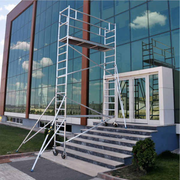 Schela mobila profesionala din aluminiu ProTUBE S8 H lucru 8,3 m Bisonte - imagine 8