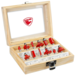 Set 12 freze pentru lemn pentru masina frezat verticala Stayer