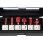 Set de 6 freze lemn cu coada profile diferite TIVOLY